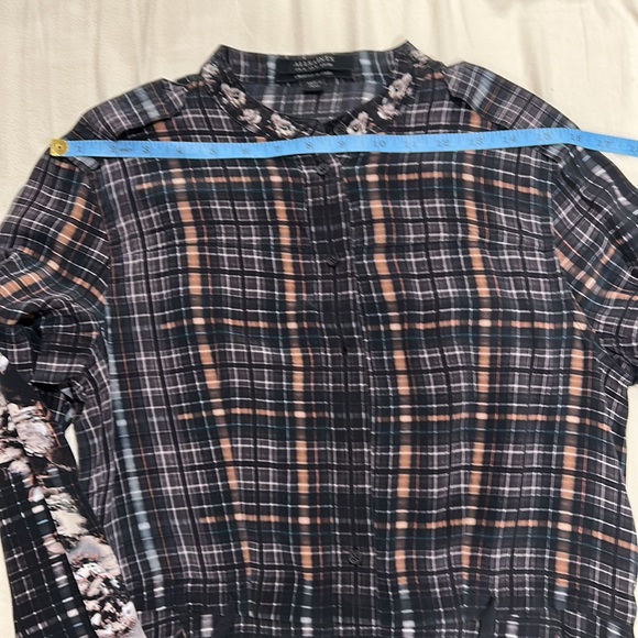 ALLSAINTS Sanko Prairie Dress 100% Silk - Picture 16 of 17